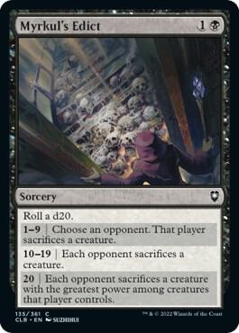 Myrkul's Edict card from Commander Legends: Battle for Baldur's Gate
