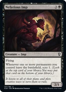Nefarious Imp card from Commander Legends: Battle for Baldur's Gate