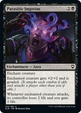 Parasitic Impetus card from Commander Legends: Battle for Baldur's Gate