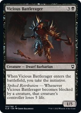 Vicious Battlerager card from Commander Legends: Battle for Baldur's Gate