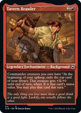 Tavern Brawler (Foil Etched) card from Commander Legends: Battle for Baldur's Gate