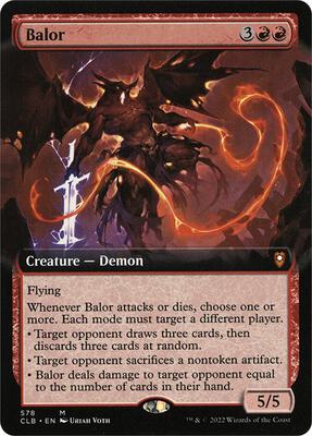 Balor (Extended Art) card from Commander Legends: Battle for Baldur's Gate