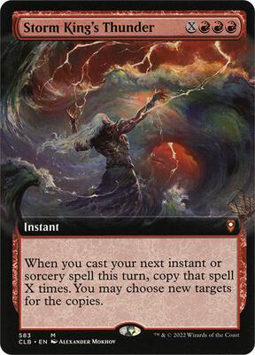 Storm King's Thunder (Extended Art) card from Commander Legends: Battle for Baldur's Gate