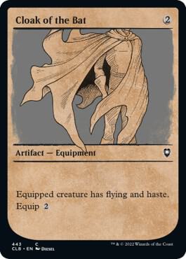 Cloak of the Bat (Showcase) card from Commander Legends: Battle for Baldur's Gate