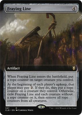 Fraying Line (Extended Art) card from Commander Legends: Battle for Baldur's Gate