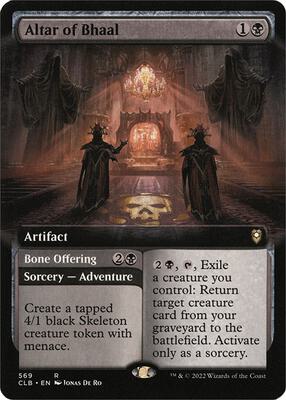 Altar of Bhaal (Extended Art) card from Commander Legends: Battle for Baldur's Gate