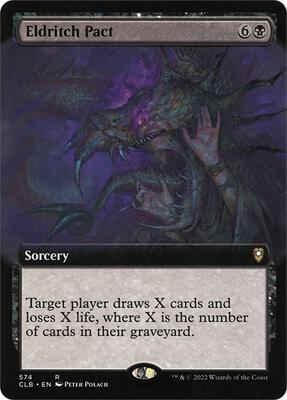Eldritch Pact (Extended Art) card from Commander Legends: Battle for Baldur's Gate