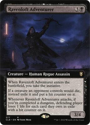 Ravenloft Adventurer (Extended Art) card from Commander Legends: Battle for Baldur's Gate