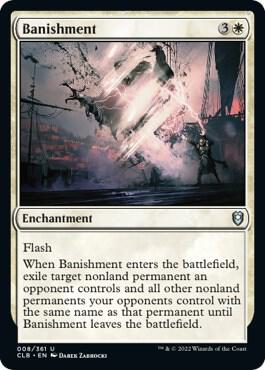 Banishment card from Commander Legends: Battle for Baldur's Gate