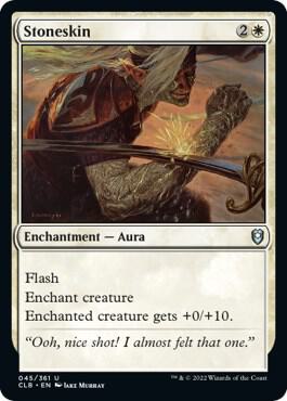 Stoneskin card from Commander Legends: Battle for Baldur's Gate