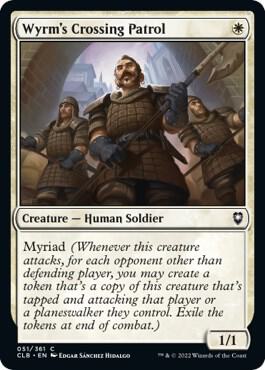 Wyrm's Crossing Patrol card from Commander Legends: Battle for Baldur's Gate