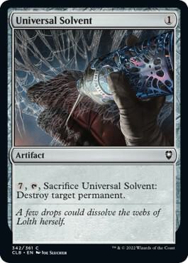 Universal Solvent card from Commander Legends: Battle for Baldur's Gate
