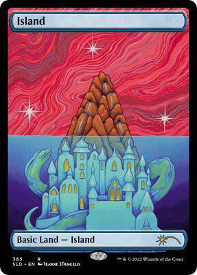 Island (385) card from Secret Lair Drop Series