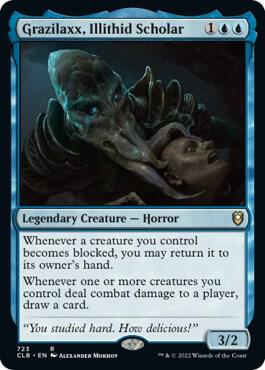 Grazilaxx, Illithid Scholar card from Commander Legends: Battle for Baldur's Gate