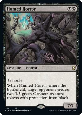 Hunted Horror card from Commander Legends: Battle for Baldur's Gate