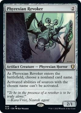 Phyrexian Revoker card from Commander Legends: Battle for Baldur's Gate