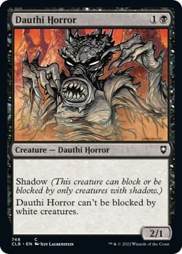 Dauthi Horror card from Commander Legends: Battle for Baldur's Gate