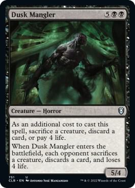 Dusk Mangler card from Commander Legends: Battle for Baldur's Gate