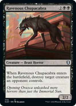 Ravenous Chupacabra card from Commander Legends: Battle for Baldur's Gate