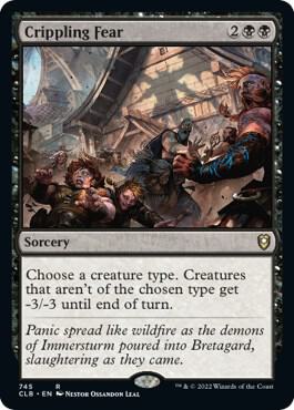 Crippling Fear card from Commander Legends: Battle for Baldur's Gate