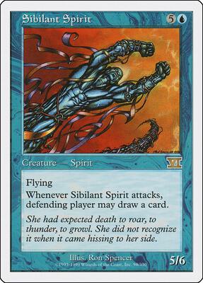 Sibilant Spirit card from Classic Sixth Edition