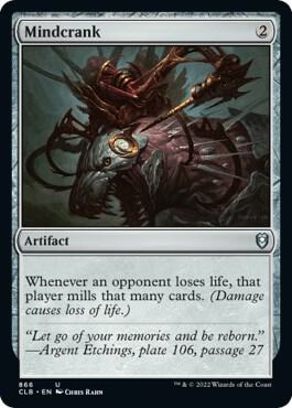 Mindcrank card from Commander Legends: Battle for Baldur's Gate