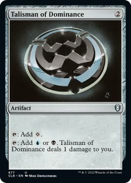 Talisman of Dominance card from Commander Legends: Battle for Baldur's Gate