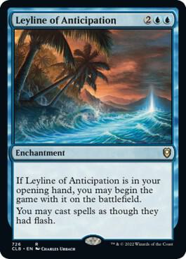 Leyline of Anticipation card from Commander Legends: Battle for Baldur's Gate