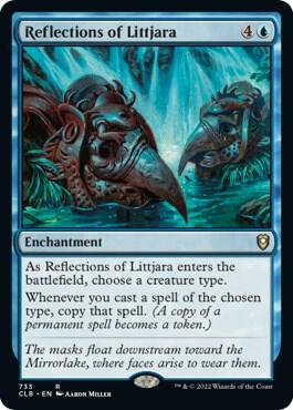 Reflections of Littjara card from Commander Legends: Battle for Baldur's Gate
