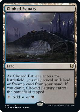 Choked Estuary card from Commander Legends: Battle for Baldur's Gate
