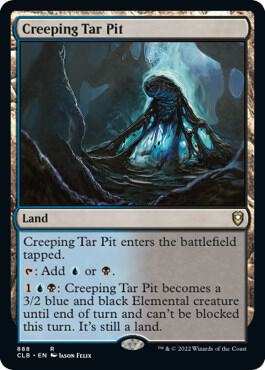 Creeping Tar Pit card from Commander Legends: Battle for Baldur's Gate
