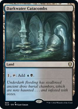 Darkwater Catacombs card from Commander Legends: Battle for Baldur's Gate