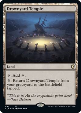 Drownyard Temple card from Commander Legends: Battle for Baldur's Gate