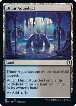 Dimir Aqueduct card from Commander Legends: Battle for Baldur's Gate