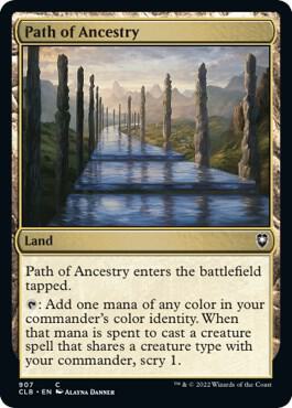 Path of Ancestry card from Commander Legends: Battle for Baldur's Gate