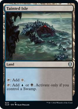 Tainted Isle card from Commander Legends: Battle for Baldur's Gate