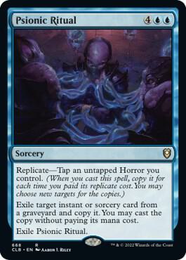 Psionic Ritual card from Commander Legends: Battle for Baldur's Gate