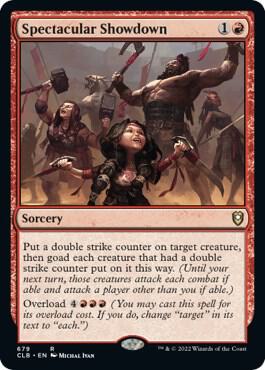 Spectacular Showdown card from Commander Legends: Battle for Baldur's Gate