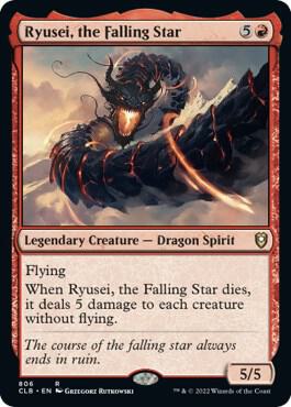 Ryusei, the Falling Star card from Commander Legends: Battle for Baldur's Gate