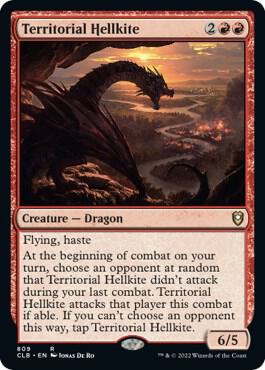 Territorial Hellkite card from Commander Legends: Battle for Baldur's Gate