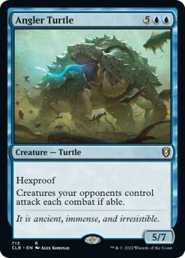 Angler Turtle card from Commander Legends: Battle for Baldur's Gate