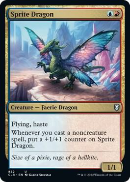 Sprite Dragon card from Commander Legends: Battle for Baldur's Gate