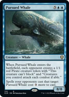 Pursued Whale card from Commander Legends: Battle for Baldur's Gate
