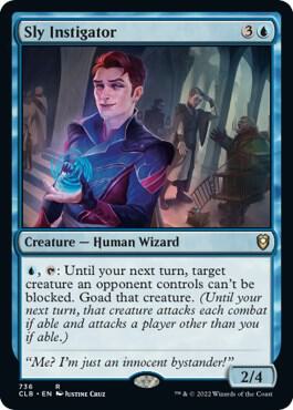 Sly Instigator card from Commander Legends: Battle for Baldur's Gate