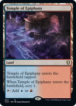 Temple of Epiphany card from Commander Legends: Battle for Baldur's Gate