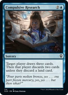 Compulsive Research card from Commander Legends: Battle for Baldur's Gate