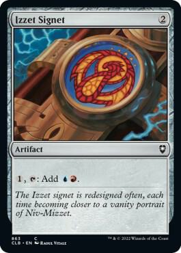 Izzet Signet card from Commander Legends: Battle for Baldur's Gate