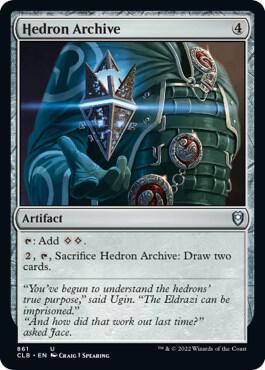 Hedron Archive card from Commander Legends: Battle for Baldur's Gate