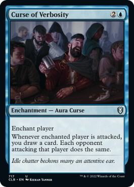 Curse of Verbosity card from Commander Legends: Battle for Baldur's Gate