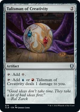 Talisman of Creativity card from Commander Legends: Battle for Baldur's Gate